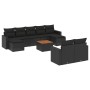 Set de sofás de jardín 10 pzas cojines ratán sintético negro de , Conjuntos de jardín - Ref: Foro24-3256664, Precio: 640,74 €...