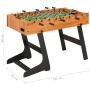 Futbolín plegable marrón claro 121x61x80 cm de vidaXL, Mesas de futbolín - Ref: Foro24-91941, Precio: 167,50 €, Descuento: %
