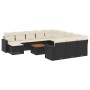 Set de sofás de jardín y cojines 13 pzas ratán sintético negro de , Conjuntos de jardín - Ref: Foro24-3256756, Precio: 786,31...