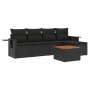 Set de sofás de jardín 6 piezas y cojines ratán sintético negro de , Conjuntos de jardín - Ref: Foro24-3256867, Precio: 393,1...