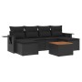 Set de comedor de jardín 7 pzas y cojines ratán sintético negro de , Conjuntos de jardín - Ref: Foro24-3257014, Precio: 442,5...