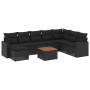 Set de sofás de jardín 8 piezas y cojines ratán sintético negro de , Conjuntos de jardín - Ref: Foro24-3257028, Precio: 571,2...