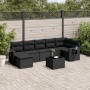 Set de sofás de jardín 8 piezas y cojines ratán sintético negro de , Conjuntos de jardín - Ref: Foro24-3252822, Precio: 519,7...