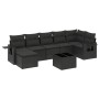 Set de sofás de jardín 8 piezas y cojines ratán sintético negro de , Conjuntos de jardín - Ref: Foro24-3252822, Precio: 519,7...