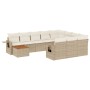Set de sofás de jardín 11pzas con cojines ratán sintético beige de , Conjuntos de jardín - Ref: Foro24-3257080, Precio: 708,2...