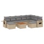Juego de sofás jardín con cojines beige 10 pzas ratán sintético de , Conjuntos de jardín - Ref: Foro24-3257179, Precio: 640,1...