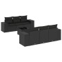 Set de comedor de jardín 7 pzas y cojines ratán sintético negro de , Conjuntos de jardín - Ref: Foro24-3254642, Precio: 522,8...