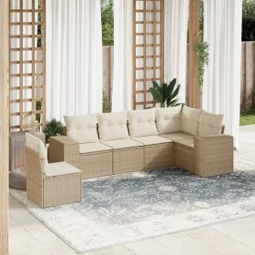 Juego de sofás jardín con cojines 6 pzas ratán sintético beige de , Conjuntos de jardín - Ref: Foro24-3254965, Precio: 464,69...