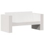 Sofá de jardín 2 plazas madera maciza pino blanco 134x60x62 cm de , Sofás de exterior - Ref: Foro24-832370, Precio: 144,52 €,...