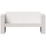 Sofá de jardín 2 plazas madera maciza pino blanco 134x60x62 cm de , Sofás de exterior - Ref: Foro24-832370, Precio: 144,52 €,...