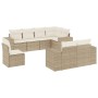 Juego de sofás de jardín con cojines beige 8 pzas ratán PE de , Conjuntos de jardín - Ref: Foro24-3255175, Precio: 634,61 €, ...