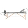 Camilla de masaje 3 zonas estructura madera antracita 186x68 cm de vidaXL, Mesas de masaje - Ref: Foro24-110172, Precio: 165,...
