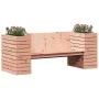 Banco con jardineras madera maciza Douglas 167,5x60x65 cm de , Sofás de exterior - Ref: Foro24-832546, Precio: 183,62 €, Desc...