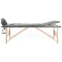 Camilla de masaje 3 zonas estructura madera antracita 186x68 cm de vidaXL, Mesas de masaje - Ref: Foro24-110172, Precio: 165,...