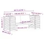 Banco con jardineras madera maciza Douglas 167,5x60x65 cm de , Sofás de exterior - Ref: Foro24-832546, Precio: 183,62 €, Desc...
