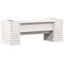 Banco con jardineras madera maciza pino blanco 167,5x60x65 cm de , Sofás de exterior - Ref: Foro24-832544, Precio: 203,82 €, ...