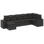 Set de comedor de jardín 7 pzas y cojines ratán sintético negro de , Conjuntos de jardín - Ref: Foro24-3255212, Precio: 468,2...