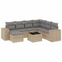 Juego de sofás de jardín con cojines beige 8 pzas ratán PE de , Conjuntos de jardín - Ref: Foro24-3255246, Precio: 521,28 €, ...