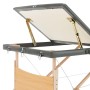 Camilla de masaje 3 zonas estructura madera antracita 186x68 cm de vidaXL, Mesas de masaje - Ref: Foro24-110172, Precio: 165,...