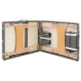 Camilla de masaje 3 zonas estructura madera antracita 186x68 cm de vidaXL, Mesas de masaje - Ref: Foro24-110172, Precio: 165,...
