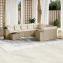 Garden sofa set with beige cushions 10 pieces synthetic rattan by , Garden sets - Ref: Foro24-3255395, Price: 712,15 €, Disco...