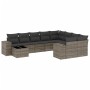 Set de sofás de jardín 10 pzas con cojines ratán sintético gris de , Conjuntos de jardín - Ref: Foro24-3255397, Precio: 627,0...