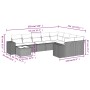 Set de sofás de jardín 10 pzas con cojines ratán sintético gris de , Conjuntos de jardín - Ref: Foro24-3255397, Precio: 627,0...