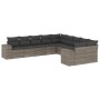 Set de sofás de jardín 10 pzas con cojines ratán sintético gris de , Conjuntos de jardín - Ref: Foro24-3255447, Precio: 607,1...