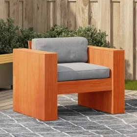Garden sofa solid wax brown pine wood 79x60x62 cm by , Outdoor sofas - Ref: Foro24-844623, Price: 91,13 €, Discount: %