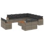 Set de sofás de jardín 14 pzas con cojines ratán sintético gris de , Conjuntos de jardín - Ref: Foro24-3226536, Precio: 845,0...