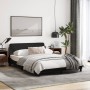 Estructura de cama con cabecero de tela negro 140x200 cm de , Camas y somieres - Ref: Foro24-373187, Precio: 145,37 €, Descue...