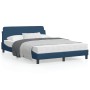 Estructura de cama con cabecero tela gris taupe azul 140x200 cm de , Camas y somieres - Ref: Foro24-373191, Precio: 161,03 €,...