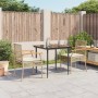Set comedor de jardín 3 pzas con cojines ratán sintético beige en Conjuntos de jardín | Comprar online en Foru.es