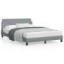 Estructura de cama con cabecero de tela gris claro 120x200 cm de , Camas y somieres - Ref: Foro24-373145, Precio: 130,78 €, D...
