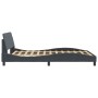 Estructura cama con cabecero terciopelo gris oscuro 120x200 cm de , Camas y somieres - Ref: Foro24-373153, Precio: 127,61 €, ...