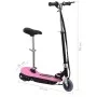 Patinete eléctrico con asiento rosa 120 W de vidaXL, Patinetes - Ref: Foro24-91958, Precio: 150,75 €, Descuento: %