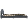 Estructura cama con cabecero terciopelo gris oscuro 140x200 cm de , Camas y somieres - Ref: Foro24-373193, Precio: 143,25 €, ...