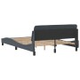 Estructura cama con cabecero terciopelo gris oscuro 140x200 cm de , Camas y somieres - Ref: Foro24-373193, Precio: 143,25 €, ...