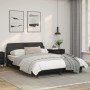Estructura de cama con cabecero cuero sintético negro 140x200cm de , Camas y somieres - Ref: Foro24-373198, Precio: 148,70 €,...