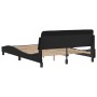 Estructura de cama con cabecero cuero sintético negro 140x200cm de , Camas y somieres - Ref: Foro24-373198, Precio: 148,70 €,...