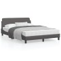 Estructura de cama con cabecero cuero sintético gris 140x200cm de , Camas y somieres - Ref: Foro24-373201, Precio: 144,73 €, ...