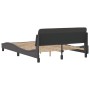 Estructura de cama con cabecero cuero sintético gris 140x200cm de , Camas y somieres - Ref: Foro24-373201, Precio: 144,73 €, ...