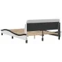 Estructura cama cabecero cuero sintético blanco negro 120x200cm de , Camas y somieres - Ref: Foro24-373164, Precio: 142,48 €,...