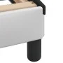 Estructura cama cabecero cuero sintético blanco negro 120x200cm de , Camas y somieres - Ref: Foro24-373164, Precio: 142,48 €,...
