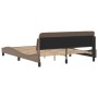 Estructura de cama cabecero cuero sintético capuchino 160x200cm de , Camas y somieres - Ref: Foro24-373222, Precio: 182,70 €,...