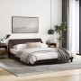 Estructura de cama con cabecero de tela marrón 160x200 cm de , Camas y somieres - Ref: Foro24-373208, Precio: 193,56 €, Descu...