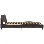 Bed frame with headboard in brown fabric 160x200 cm by , Beds and slatted bases - Ref: Foro24-373208, Price: 189,92 €, Discou...