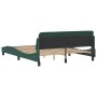 Estructura cama con cabecero terciopelo verde oscuro 160x200 cm de , Camas y somieres - Ref: Foro24-373215, Precio: 154,37 €,...