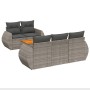Set de muebles de jardín 6 pzas y cojines ratán sintético gris de , Conjuntos de jardín - Ref: Foro24-3257222, Precio: 431,33...