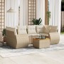 Set sofás de jardín 7 piezas y cojines ratán sintético beige de , Conjuntos de jardín - Ref: Foro24-3257234, Precio: 538,06 €...